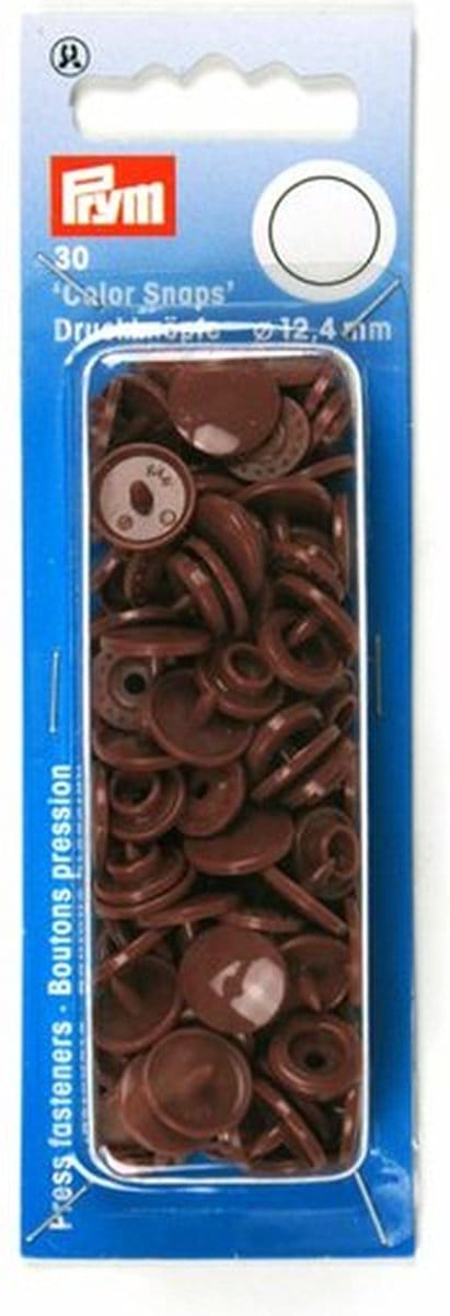 Prym Drukknopen Color Snaps Rond 12,4 mm Bruin