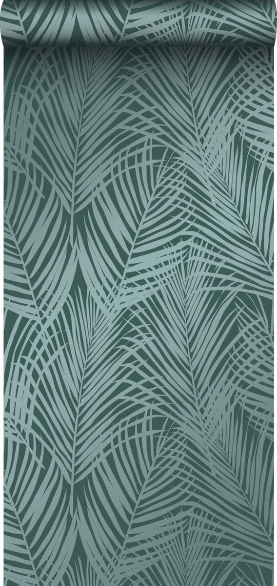 Origin Wallcoverings behang palmbladeren smaragd groen - 347710 - 0,53 x 10,05 m