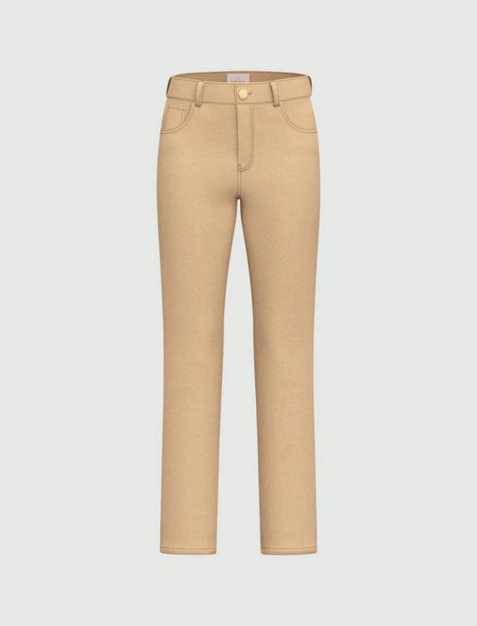 korte broek vrouw beige