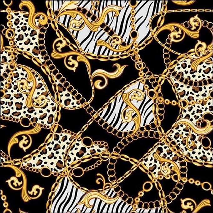Ambiente - Lunch servetten - Golden Pattern Black