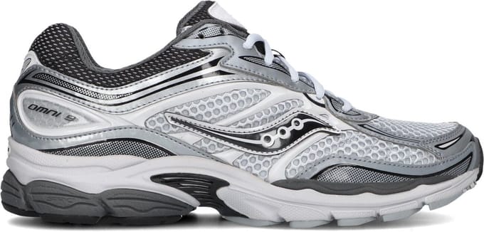 Saucony Progrid Omni 9 Sneakers Heren - Grijs - Maat 46 - Mesh/Synthetisch