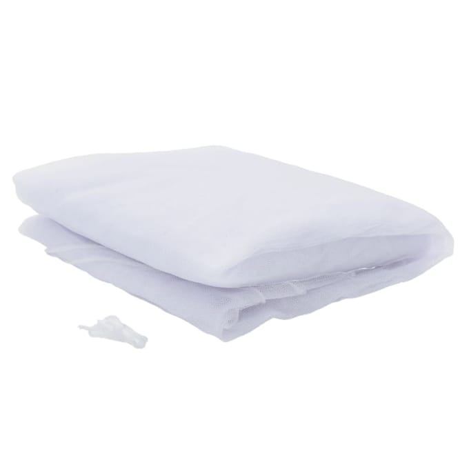 vidaXL - Klamboe - voor - paraplu - 220 - gaas - Φ330x250 - cm - wit