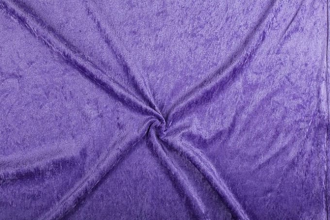 Velours de panne stof - Paars 43 - 1 meter
