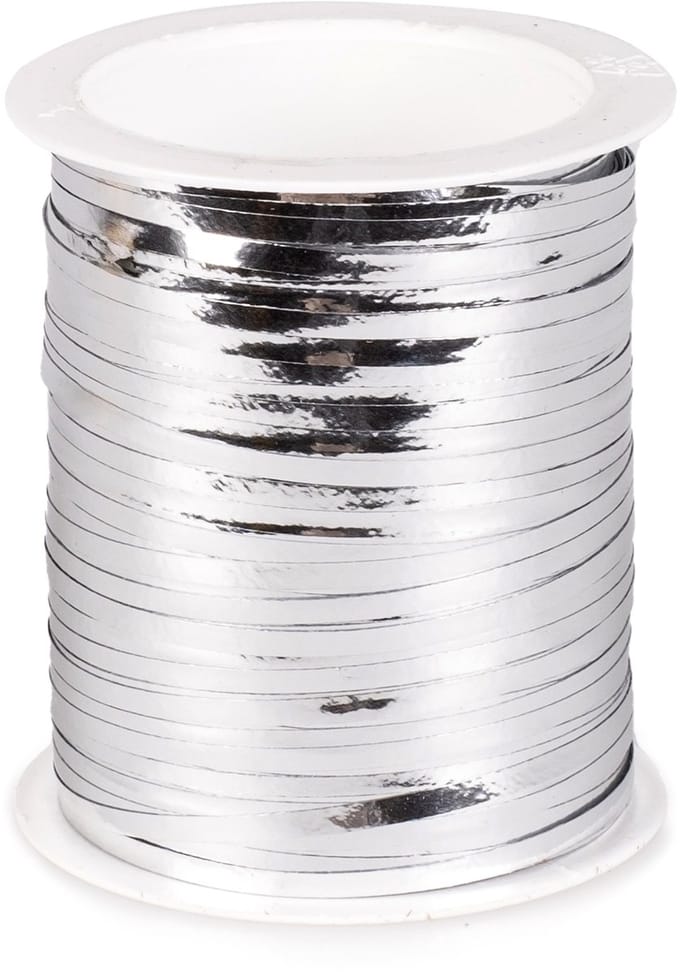 SANTEX - Zilverkleurig versiering lint