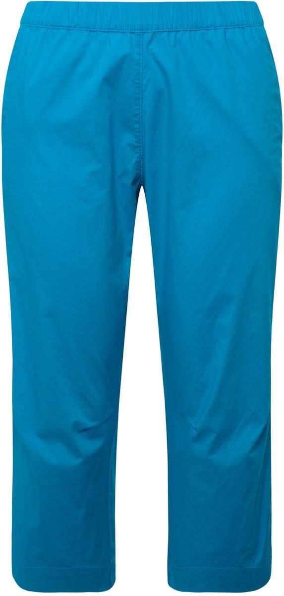 Ulla Popken - Dames - 7/8-broek Ruby voorgevormde knieën rechte pijpen - Turkoois - Maat 50