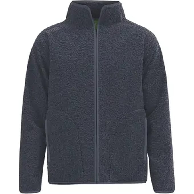 Erima Ts Fleece Jack Kinderen - Slate Grey | Maat: 140