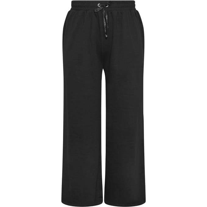 Limited Collection Zwarte Satijnen Joggingbroek Met Oogjes En Veter Size 46