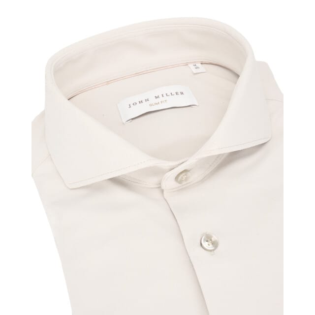 John Miller Overhemd Plain Color Hyperstretch Cutaway Collar Licht Grijs / male