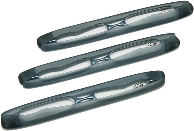 3-Pack Leesbril Heren & Dames - Opvouwbaar & Compact Pocket Model - Inclusief Sterktes +1.00 tot +3.50