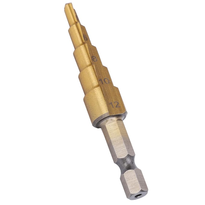 Foret étagé HSS Multi-trous Alésage conique Rainure droite Outils à main 4mm~12mm
