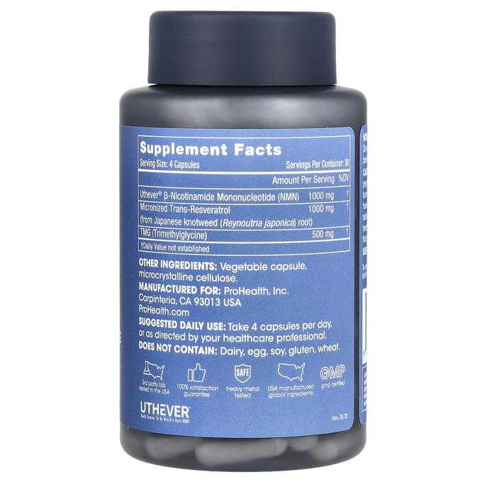 Nmn Pro Compleet, 120 Capsules (625 mg per capsule)