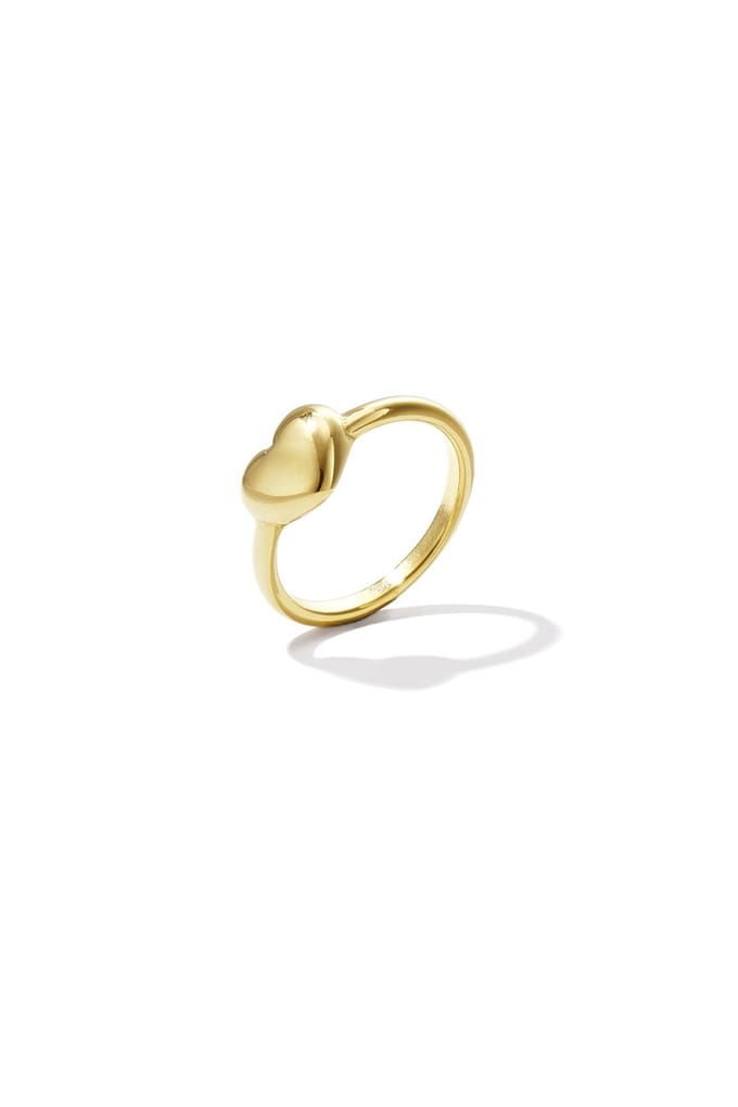 Ring met hart - Goudkleur - 17
