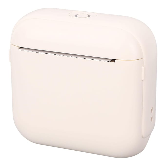Draagbare thermische printer met 10 rollen papier Draadloze BT Zwart-wit afdrukken Inktloze printer white