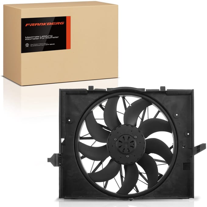 Frankberg 1x Motorradiator enkele ventilator