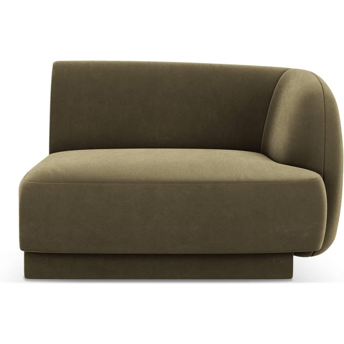 Modulair hoekelement Miley rechts velvet | Micadoni Limited Edition