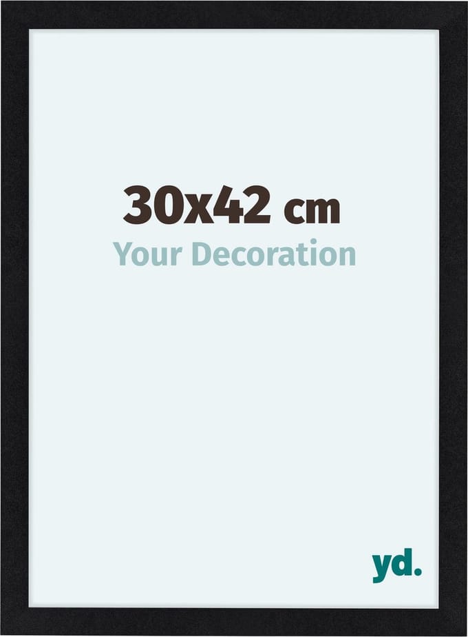 Your Decoration - Fotolijst 30x42 cm - MDF - Zwart Mat - Como