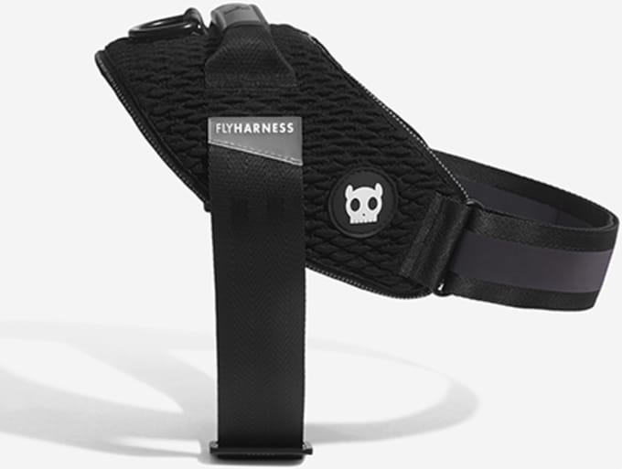 Zee.Dog Flyharnass Gotham Zwart - Hondenharnas - 62-86 Cm