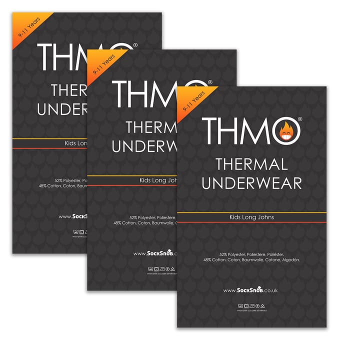 3-Pack Kinder Thermo Onderbroeken | Warme Basislaag Thermo Ondergoed Onderbroeken