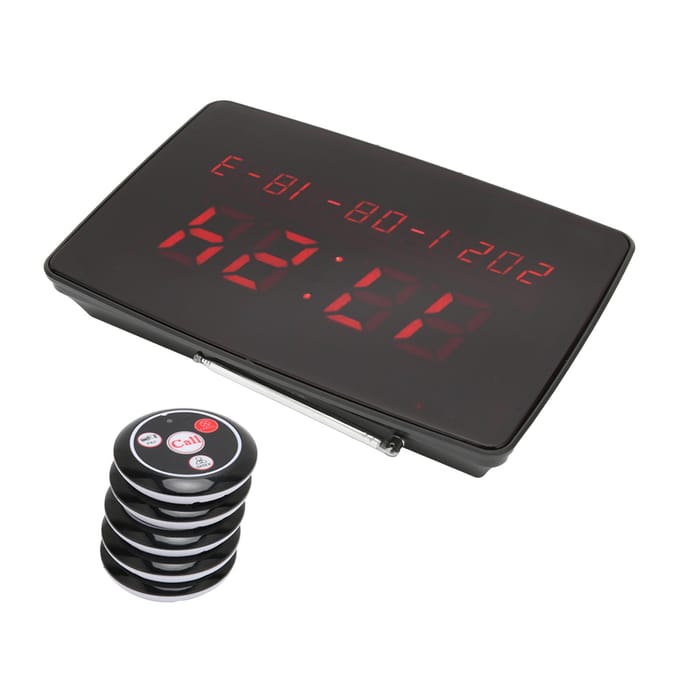 Système d'appel sans fil pour restaurant, téléavertisseur, diffusion vocale, hôte, 30 boutons d'appel pour bar EU Plug