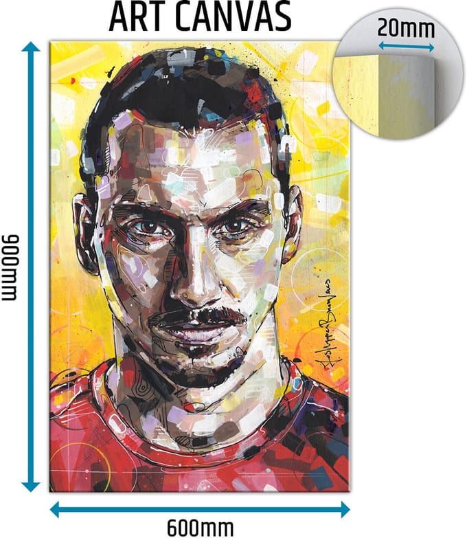 Zlatan Ibrahimovic canvas 60x90 cm
