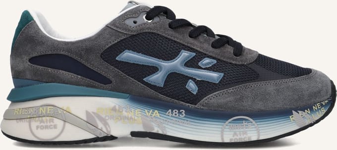 Premiata Moerun Sneakers - Suède - Heren - Grijs - Maat 41