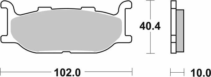 Plaquette de frein SBS pour Moto Yamaha 950 SRC 2017 à 2020 AV Neuf