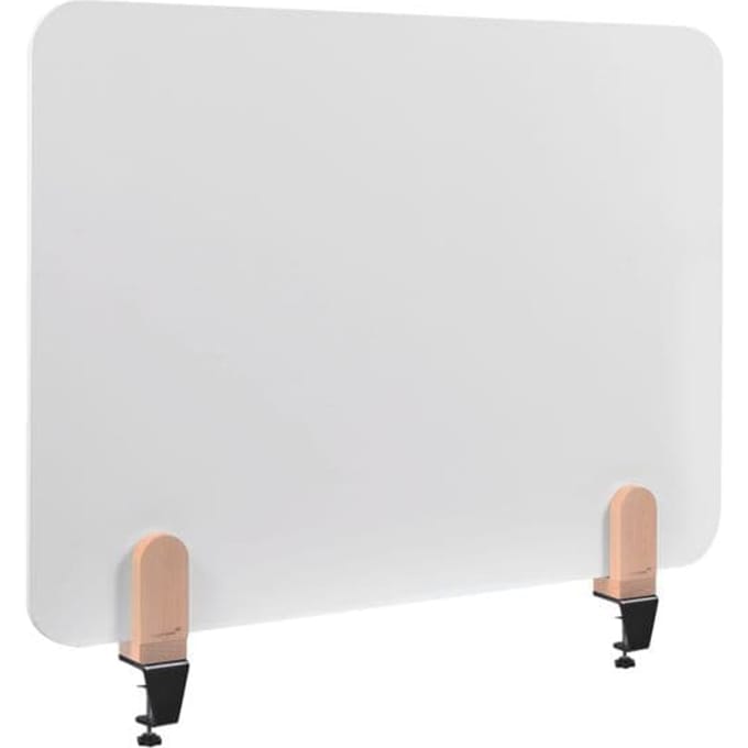 Legamaster Elements whiteboard tafelscherm, geëmailleerd staal, incl. 2 tafelklemmen, B 800 x H 600 x D 11 mm