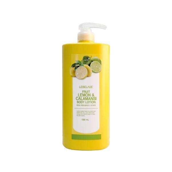 LEBELAGE Fruits Lait Corporel Citron & Calamansi 1000mL yellow