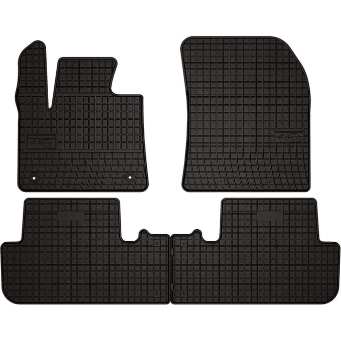Wielganizator SolidPRO Serie - Rubberen Automatten - DS 7 Crossback - Zwart - Geschikt voor Crossover