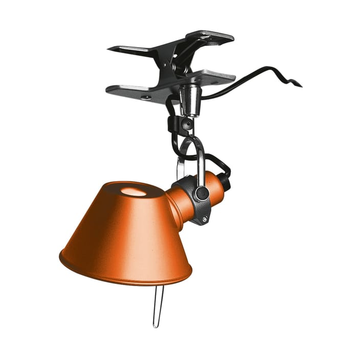 Artemide Tolomeo Micro Pinza Wandlamp Klem Oranje