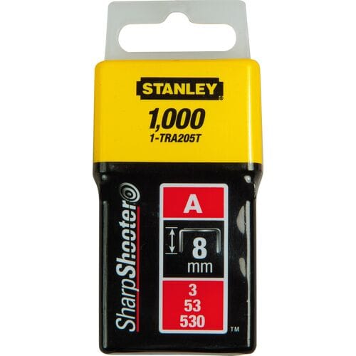 Stanley Nieten 3/53/530 Gegalvaniseerd 8mm - Type A - 1000 Stuks