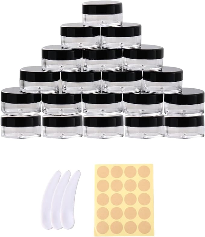Solidchoice - Set van 20 Lege Heldere Potjes van 10 ml voor Cosmetica