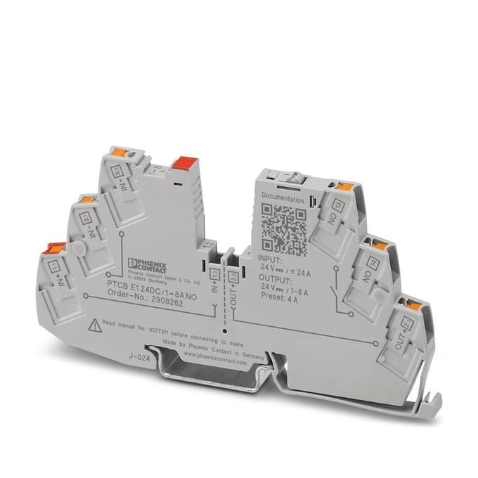 Phoenix Contact 2908262 PTCB E1 24DC/1-8A NO Beveiligingsschakelaar 1x NO 1 stuk(s)