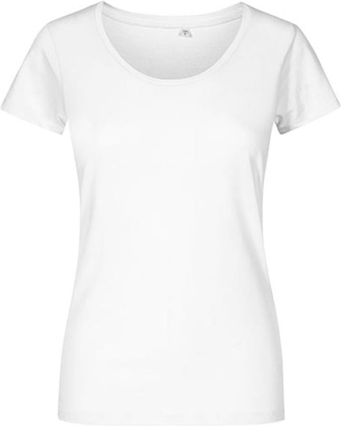 Promodoro Women´s Deep Scoop T-Shirt XO1545 - White - 3XL