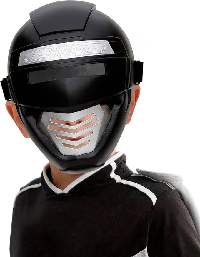 WIDMANN - Zwarte power robot masker voor kinderen