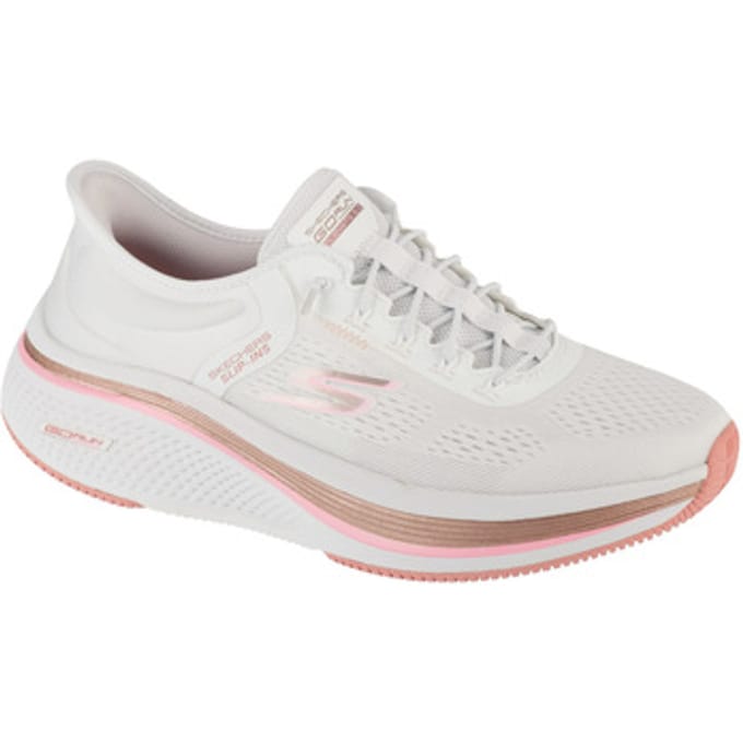 Skechers Hands Free Slip-Ins Go Run Elevated 2.0 dames sneaker - Wit roze