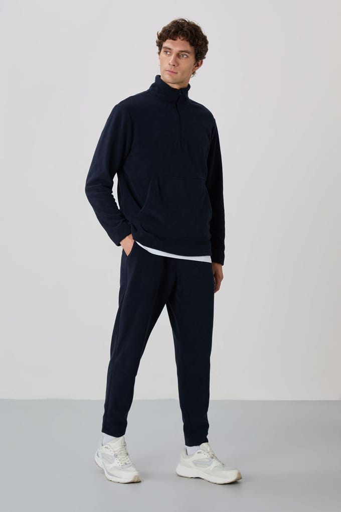 Heren Polyester Fleece Sweatshirt En Broek Set