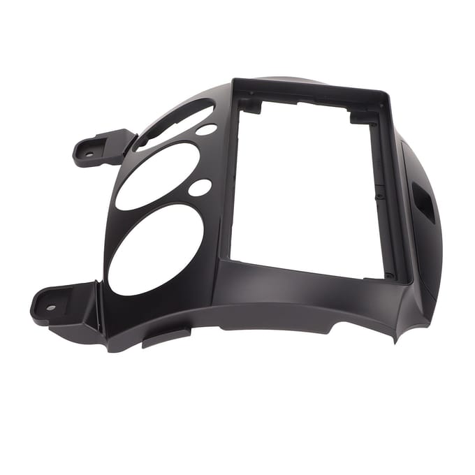 Navigatiepaneel Frame Trim ABS Dashboard Cover 2 Din Vervanging voor Mazda 2 2007‑2013 black