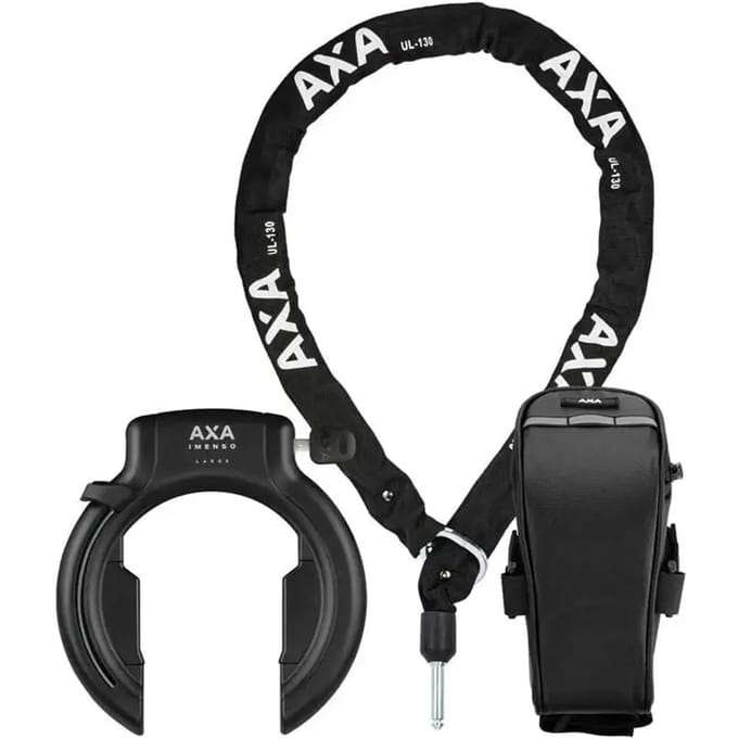 Kettinglock set met zadeltas Axa Imenso