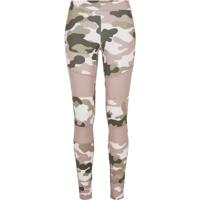 Urban Classics - Camo Tech Mesh Sportlegging - S - Multicolours