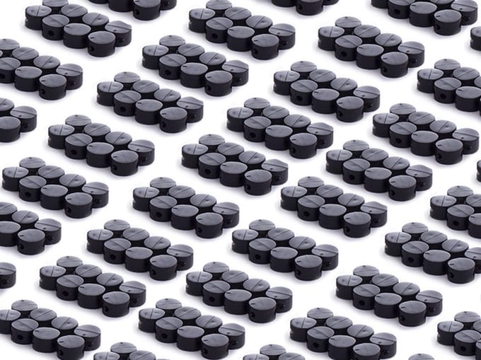 Plombeerzegels | 1000 stuks| Ø9mm | zwart