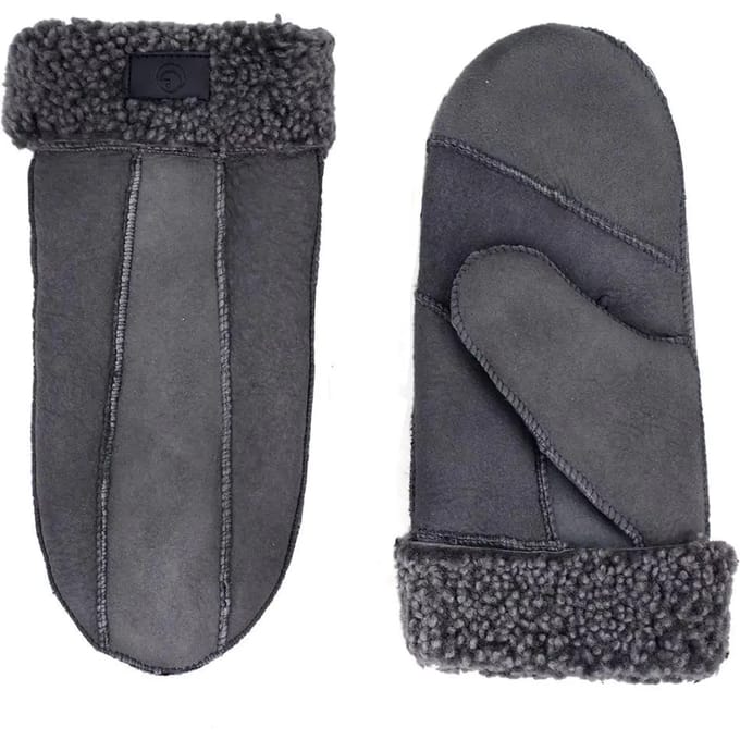 Glove It Edinburgh gevoerde wanten Grijs - Een Kleur - S