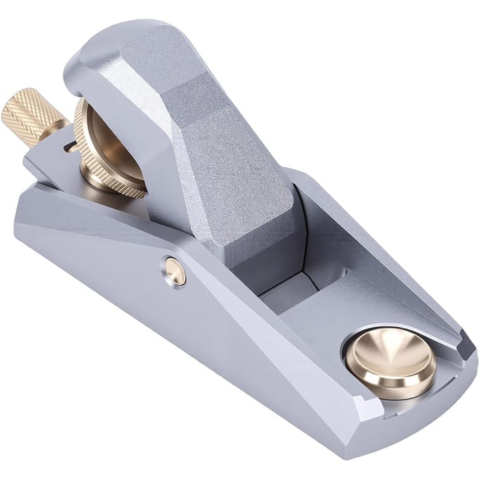 Laaghoekige Blokvlak 33 Graden Houtbewerking Handbeitel voor Miniatuur Model Leerbewerking Zilver gray