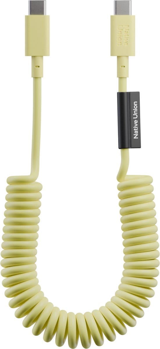 Native Union Pop Cable - Lemon - USB-C naar USB-C - 1.2M - 60W