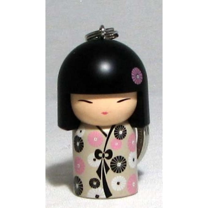 Porte-clés Kokeshi Kimidoll TGKK66 [Kimmidoll] [YOSHIMI] black