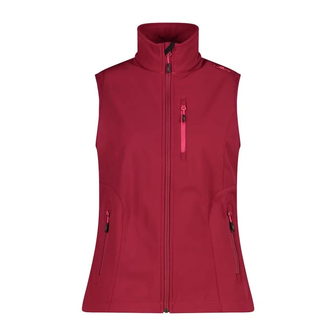 Dames softshell mouwloos jack CMP