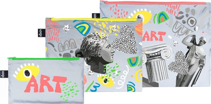 LOQI Zip Pockets - Classic Art reflecterend