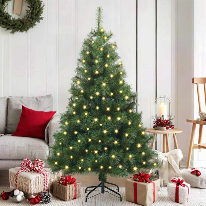 vidaXL - Kunstkerstboom - Groen - 150 - cm - PE - en - PVC