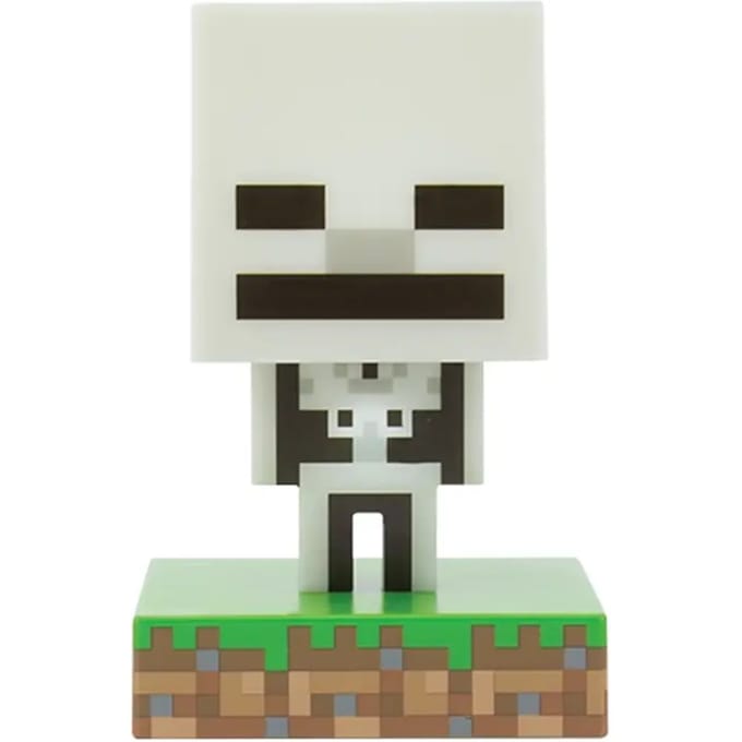 Minecraft - Skeleton Icon Lamp - Tafellamp - Nachtlamp - 10 cm
