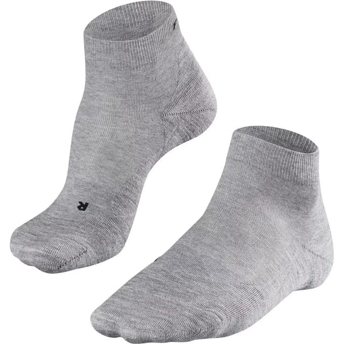 FALKE GO2 Short anti-blaar katoen functioneel materiaal golfsokken heren grijs - maat 44-45